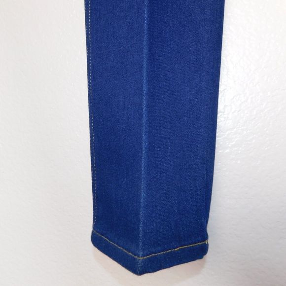 Vintage 70s Lee Riders Jeans Size 12 Med Made in USA Indigo Denim Pants 5 Pocket - Picture 12 of 16